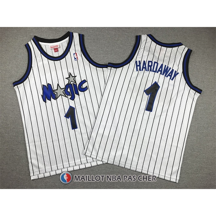 Maillot Enfant Orlando Magic Penny Hardaway NO 1 Mitchell & Ness 1993-94 Blanc